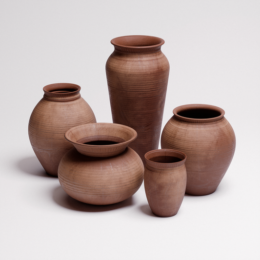 Terracotta Pots Set 01