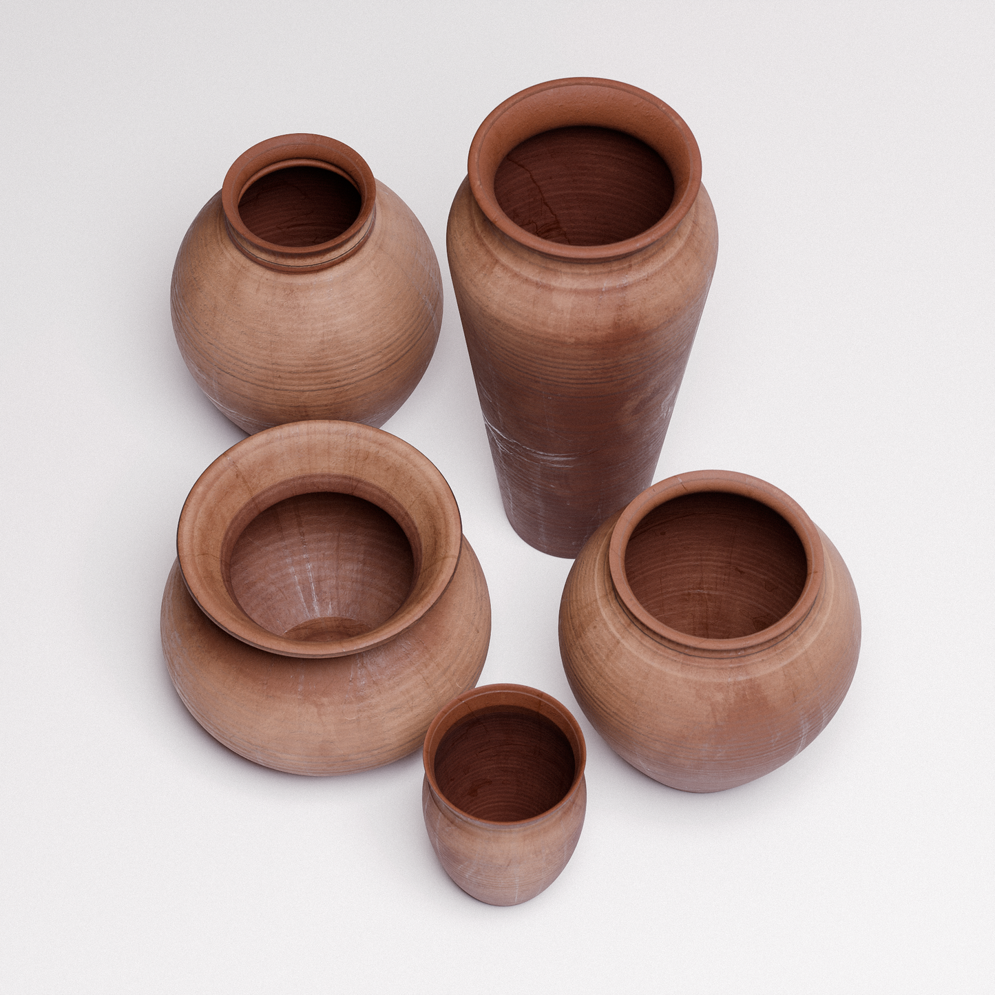 Terracotta Pots Set 01