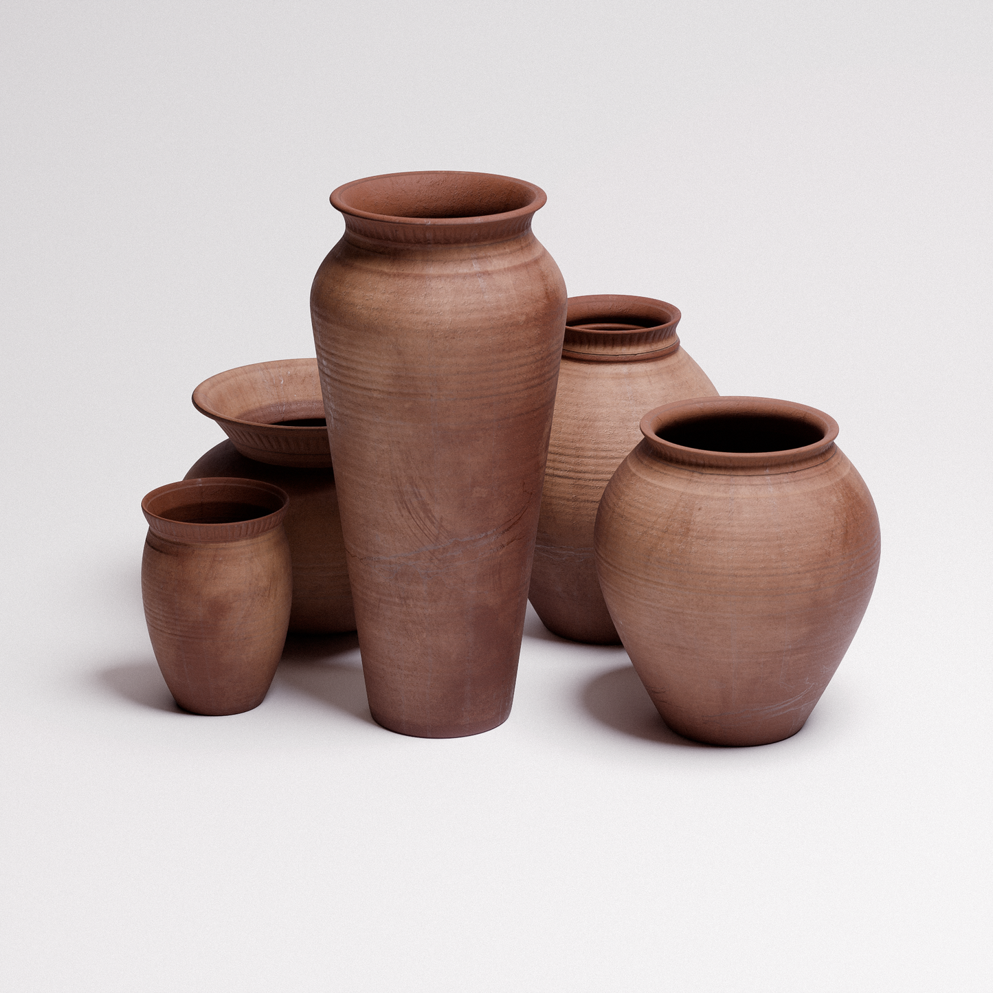 Terracotta Pots Set 01