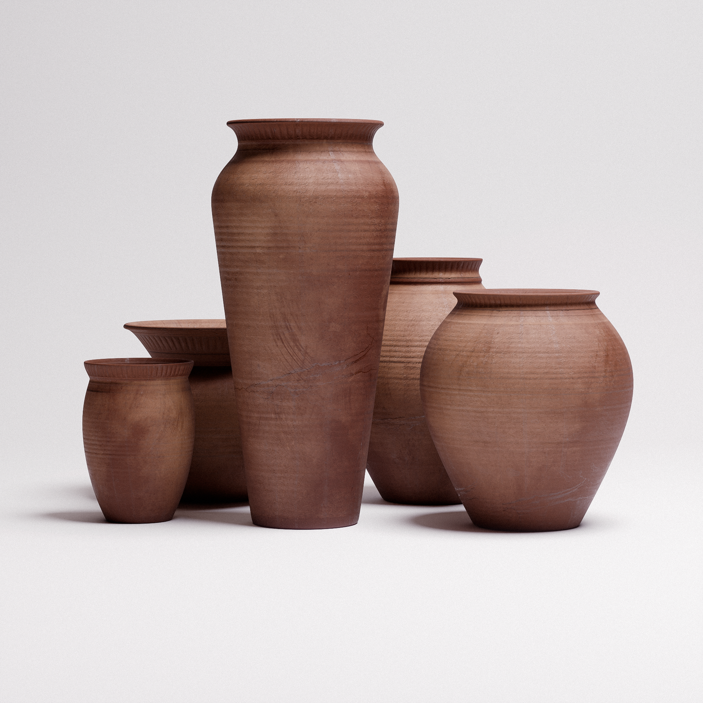 Terracotta Pots Set 01