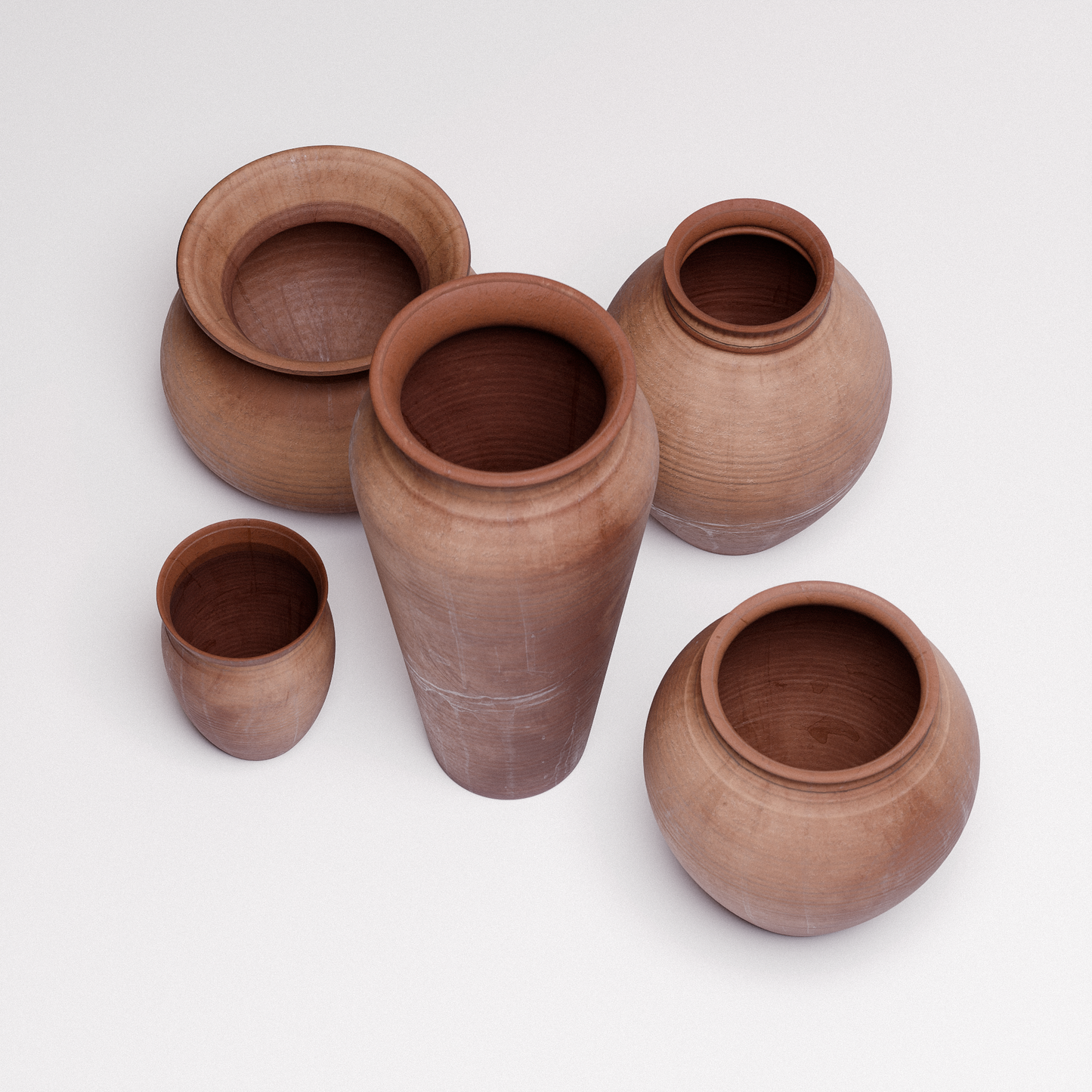 Terracotta Pots Set 01