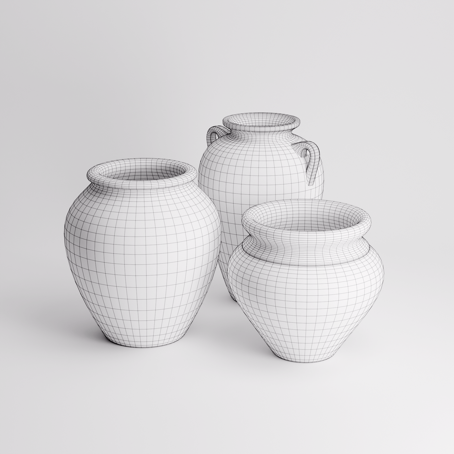 Terracotta Pots Set 02