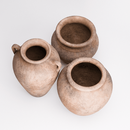 Terracotta Pots Set 02