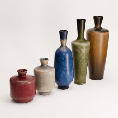 Stoneware Vases Set 01