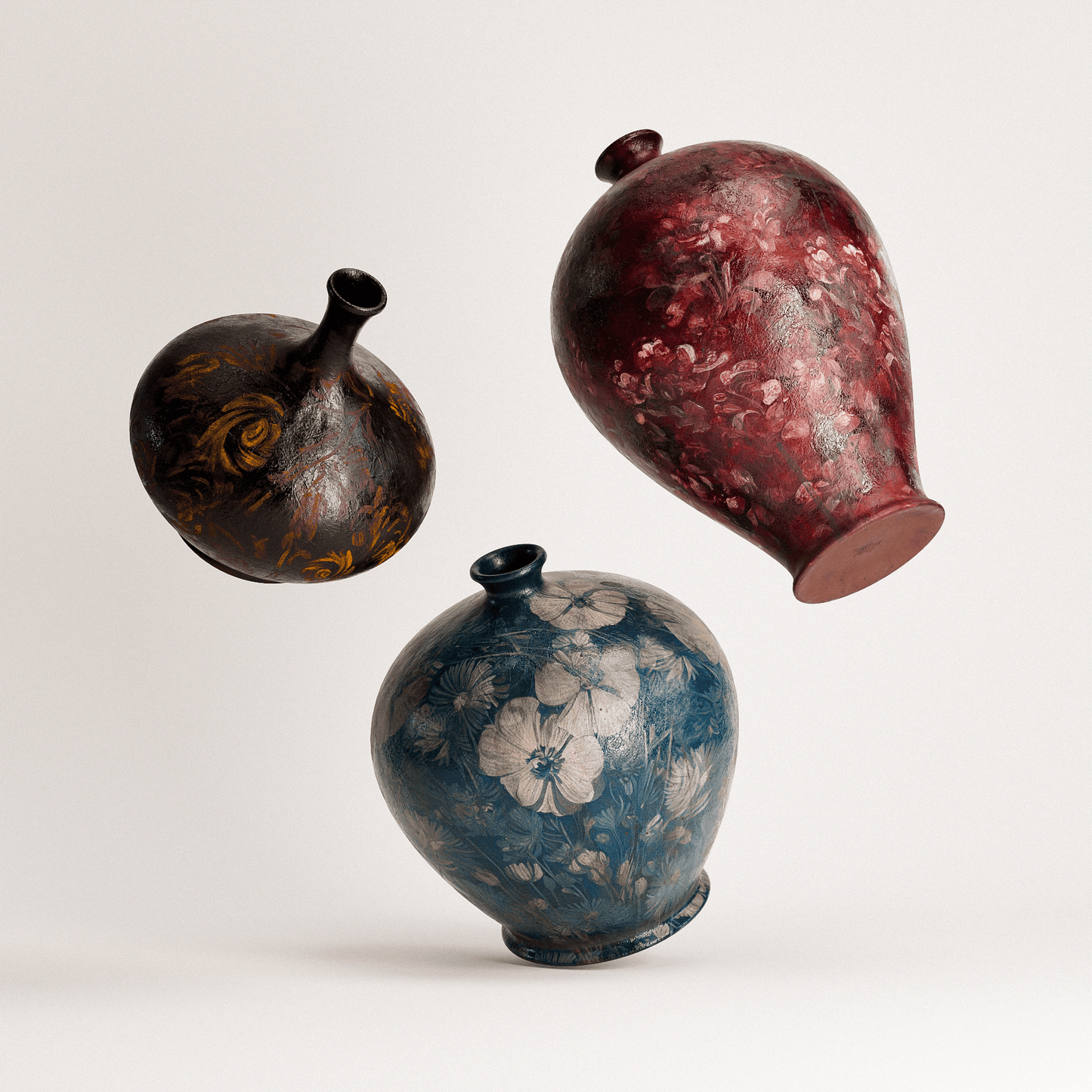 Vintage Pots Set