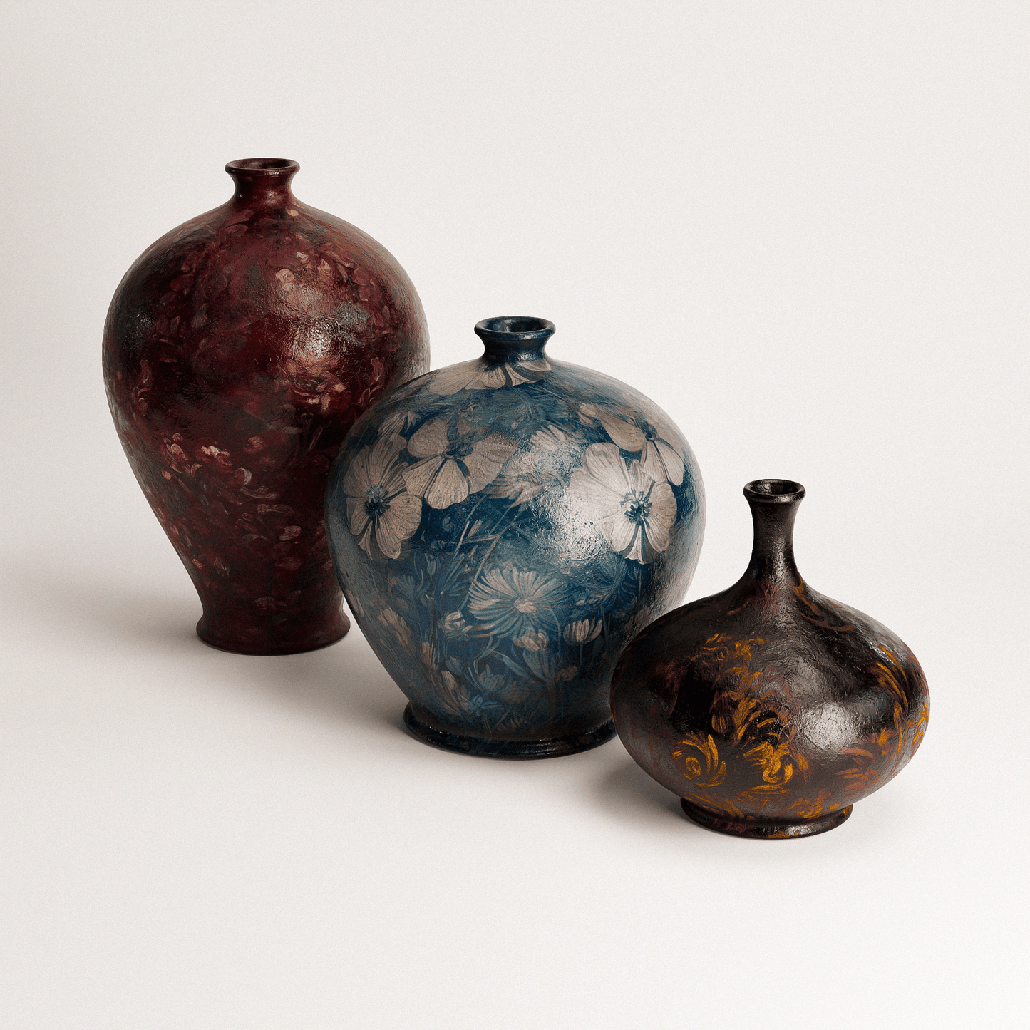 Vintage Pots Set