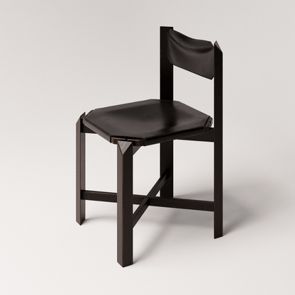 Black Leather Dining Chair