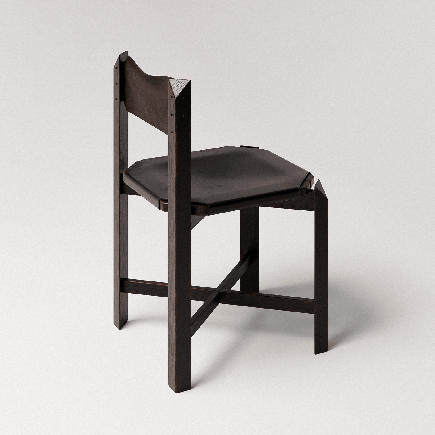 Black Leather Dining Chair
