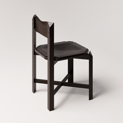 Black Leather Dining Chair