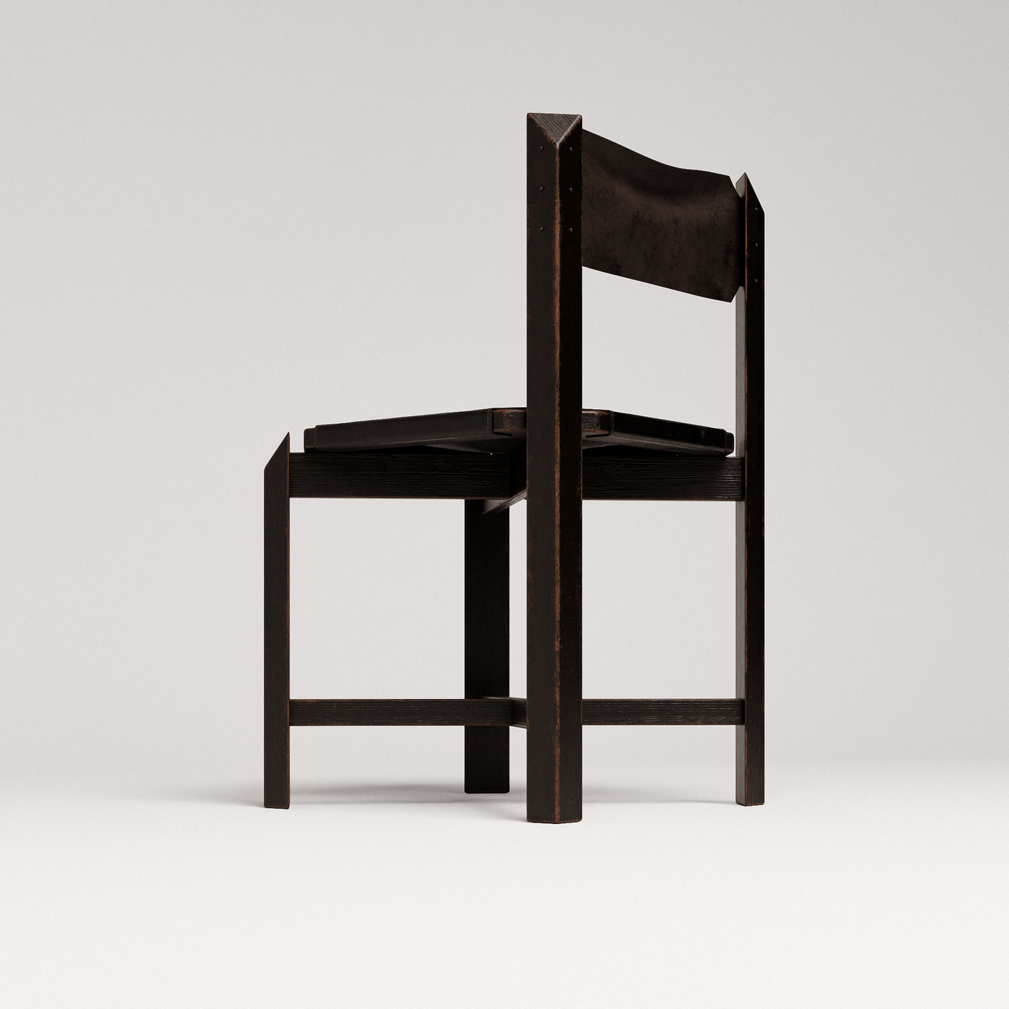 Black Leather Dining Chair
