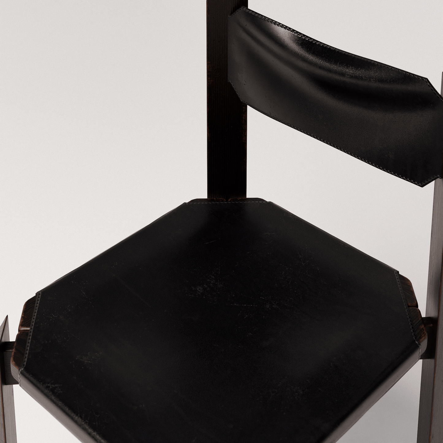 Black Leather Dining Chair